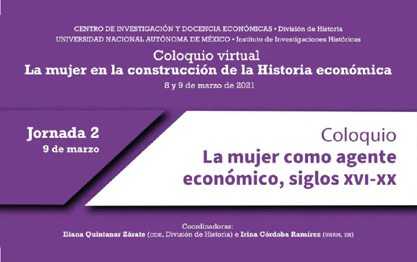 La mujer como agente económico siglos XVI-XX