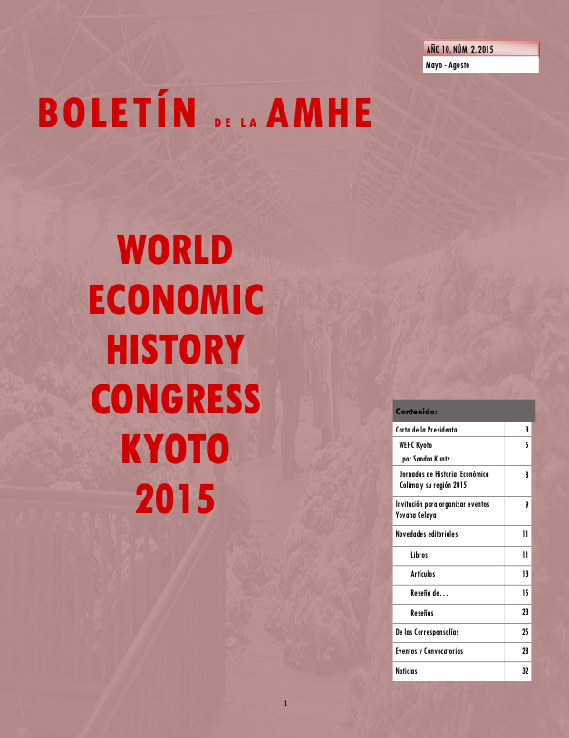 BOLETIN DE LA AMHE AÑO 10, NÚM. 2, 2015